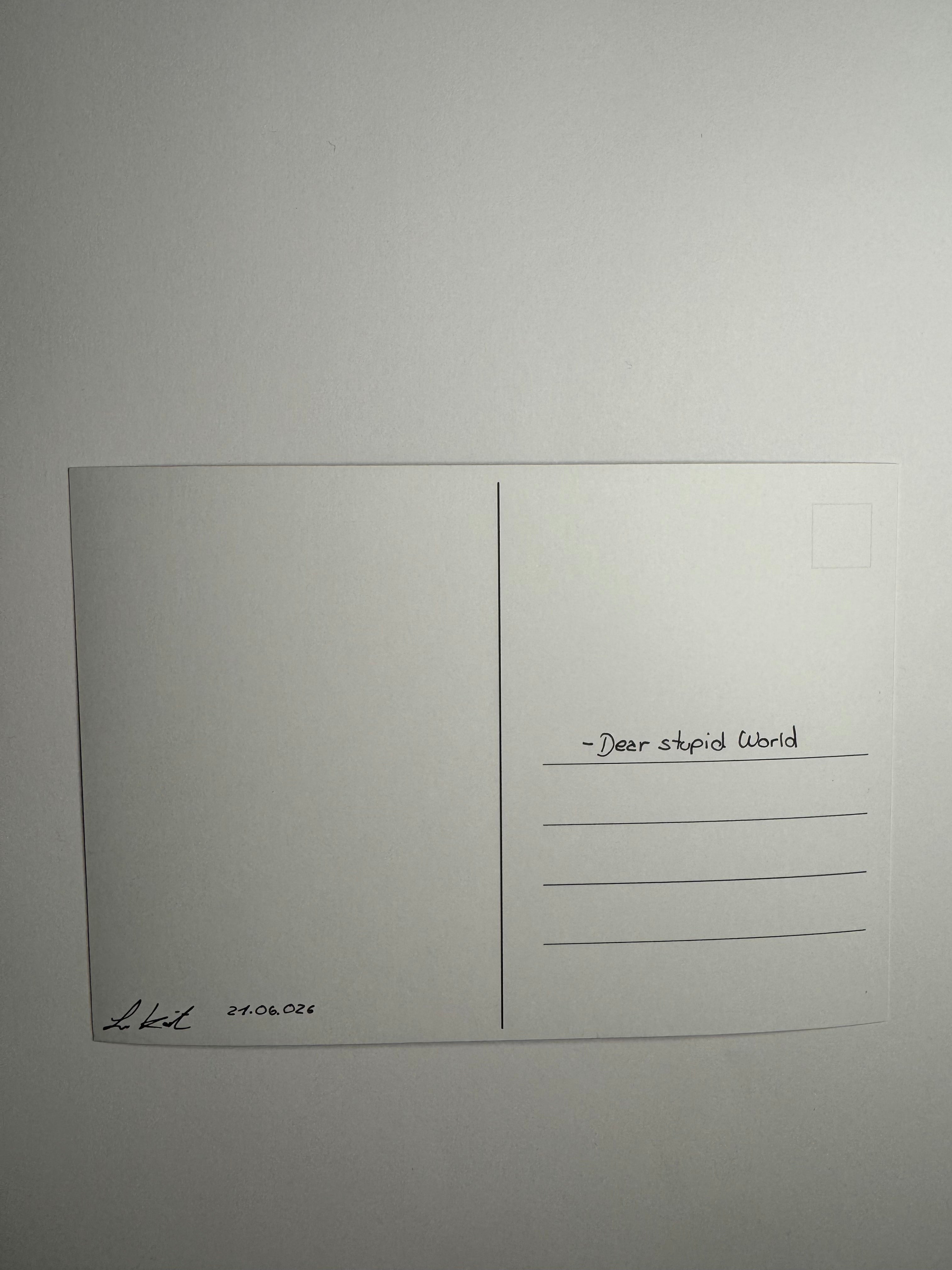 You're Welcome – Soft Matte Art Card, 18x13 Handfinished Limited Edition