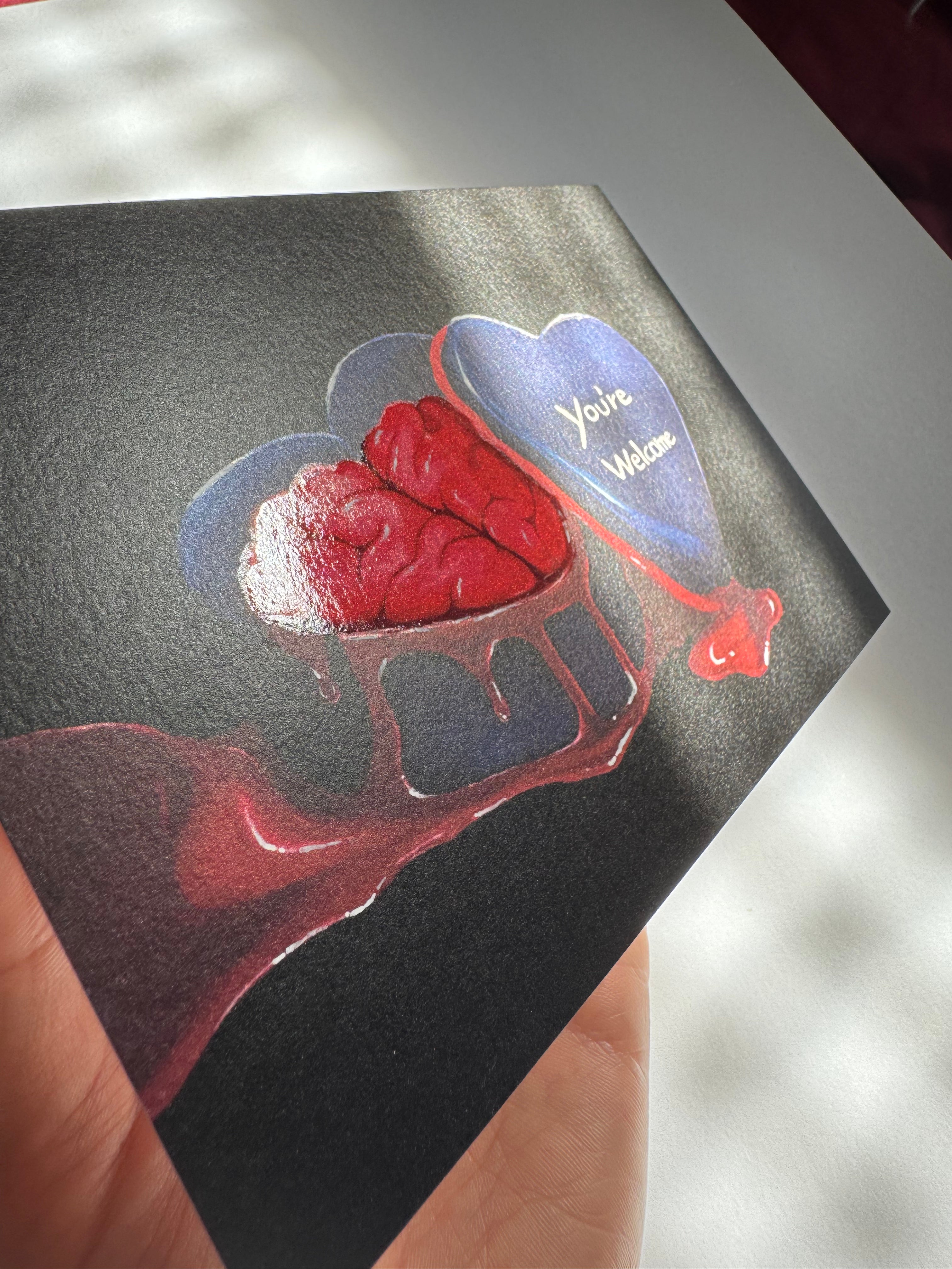 You’re Welcome – Perlmutt Postcard, 18×13, Signed & Hand-Finished