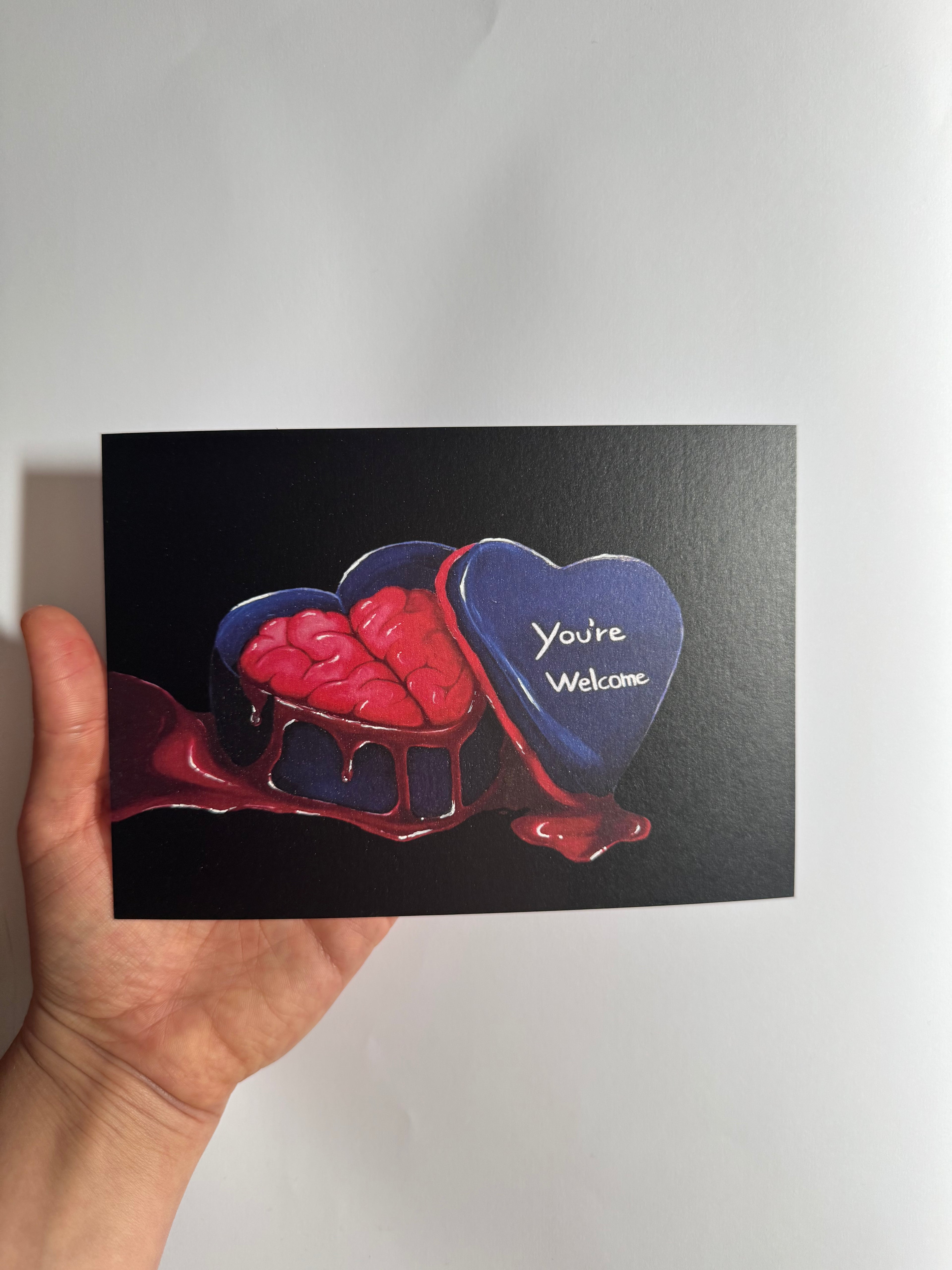 You’re Welcome – Perlmutt Postcard, 18×13, Signed & Hand-Finished