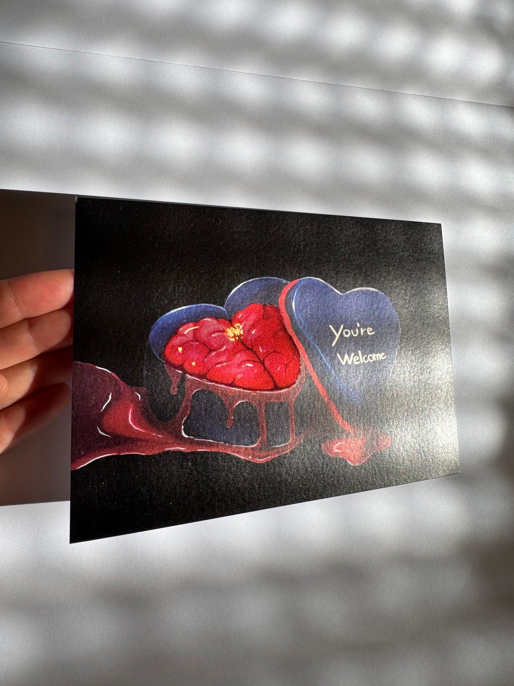 You´re Welcome-Perlmutt-Postcard 18×13, Signiert & Hand-Finished 3/3
