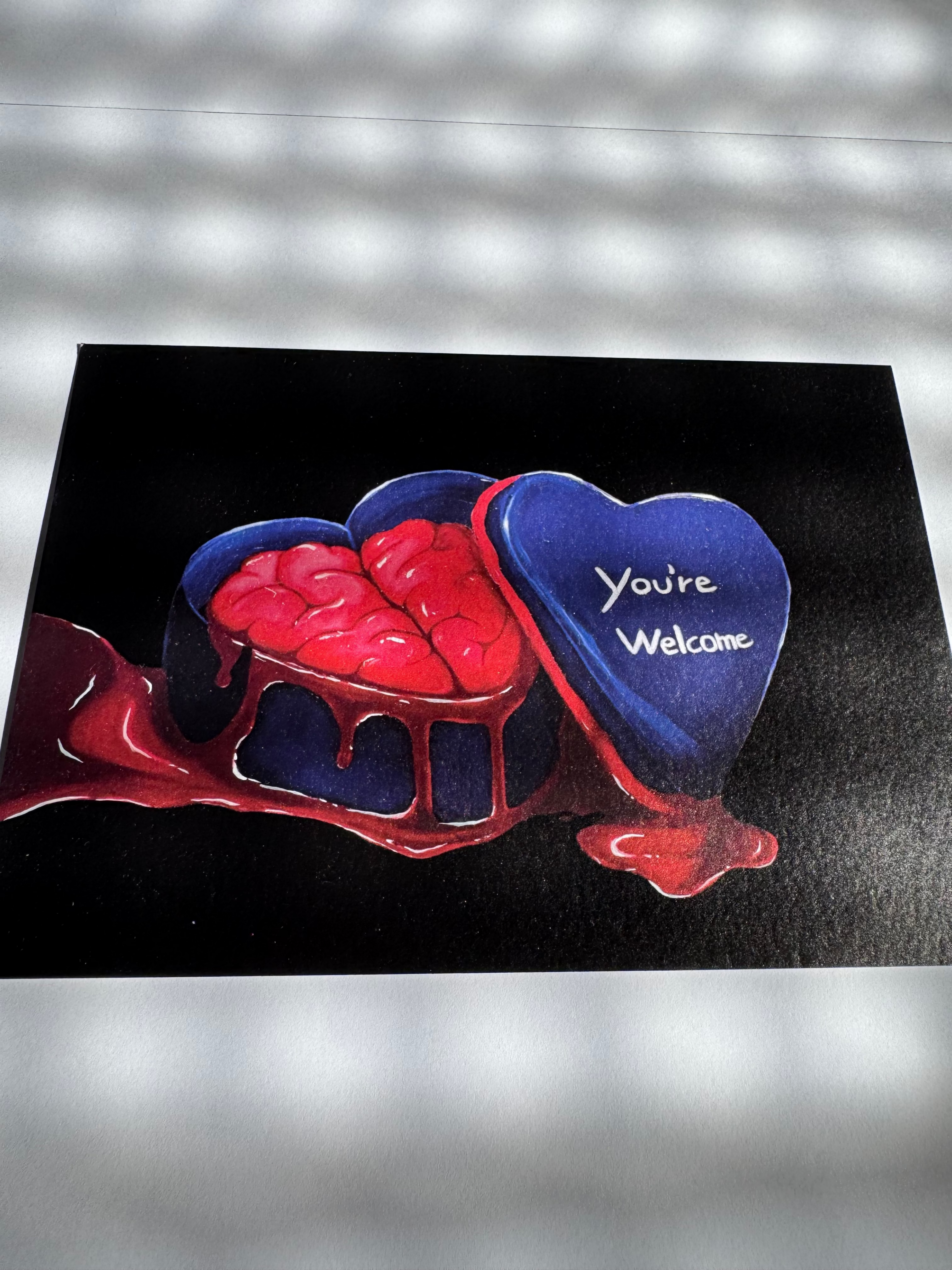 You´re Welcome-Perlmutt-Postcard 18×13, Signiert & Hand-Finished 3/3