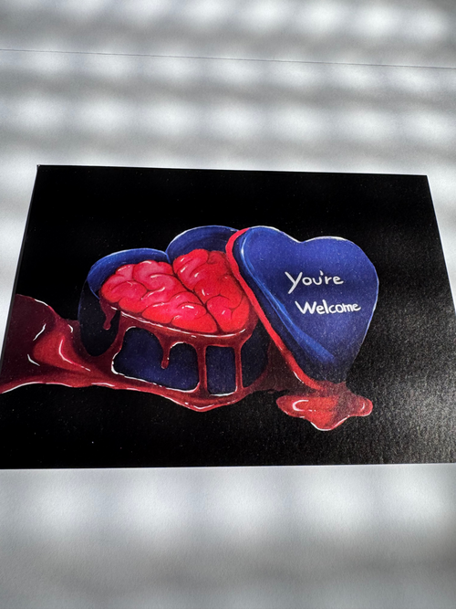 You´re Welcome-Perlmutt-Postcard 18×13, Signiert & Hand-Finished 3/3